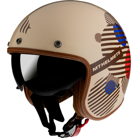 Casco MT Le Mans 2 SV Zero D5 rojo brillante