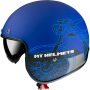 CASCO MT HELMET MT LE MANS 2 SV CAFE RACER B7 MATT BLUE