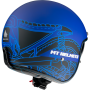 CASCO MT LE MANS 2 SV CAFE RACER B7 MATT BLUE