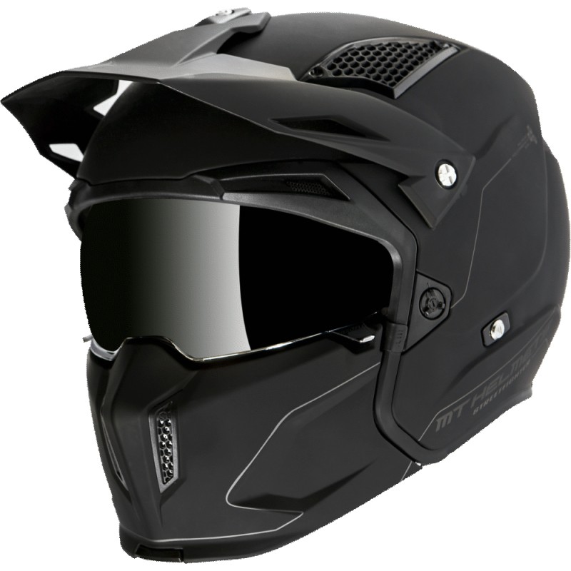 Mt Helmets Streetfighter Sv S Solid A1 Matt Black MT-132700001 Modular  Helmets