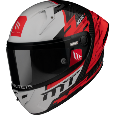 Casco MT KRE+ Carbon Brush A5 gloss red FF103PLUSC