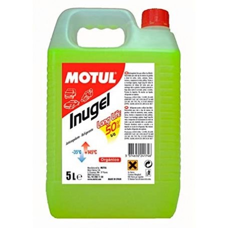 Anticongelante Motul Inugel Long Life (50% -35ºC) 5L.