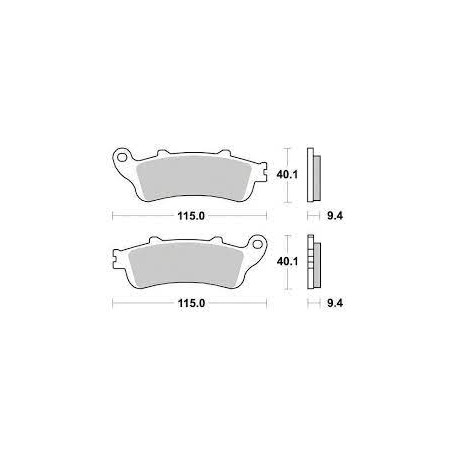 Pastilla freno ferodo moto FDB2073EF