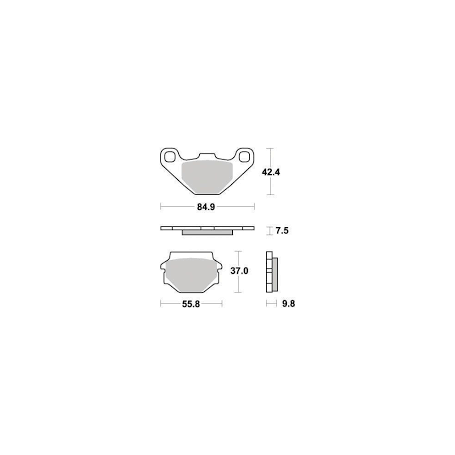 Pastilla freno ferodo moto FDB314EF