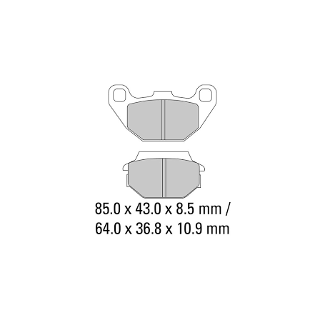 Pastilla freno ferodo moto FDB2096EF