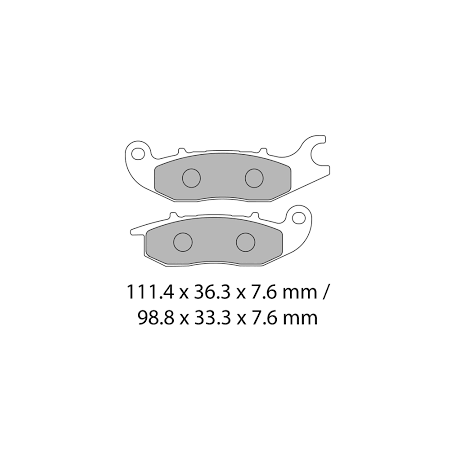 PASTILLA FRENO FERODO MOTO FDB2169EF