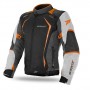 Chaqueta Seventy SD-JR47 racing corta gris/naranja