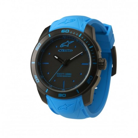 Reloj Alpinestars 3h Negro Correa Silicona azul 1037-96004/1072