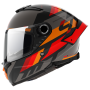 Casco mt helmets thunder 4 sv ergo b15 negro mate / naranja V-28