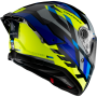 Casco Mt helmets thunder 4 sv ergo E17 azul brillo / amarillo fluor