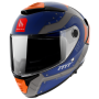 Casco mt helmets thunder 4 sv cheep A7 azul mate