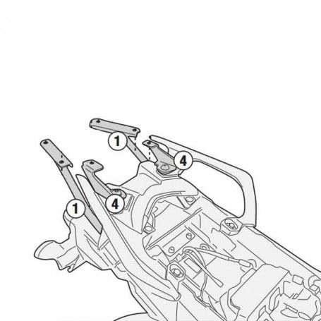 Soporte Baúl Givi Monokey Monoblock Yamaha Tracer 900 sr2139