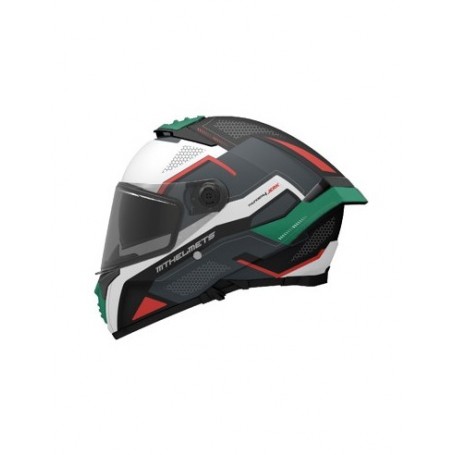 Casco Mt helmets thunder 4 sv Jerk B6 verde perla mate V-28