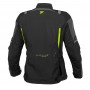 Chaqueta Seventy JT83 Touring Impermeable negro amarillo fluor